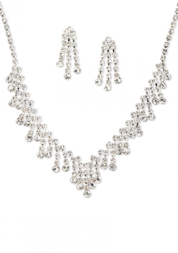 Rhinestone Cascade Set