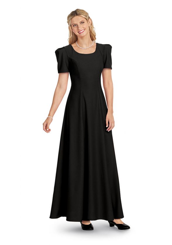 Concert Black Tie-Back Lennox Dress - Back