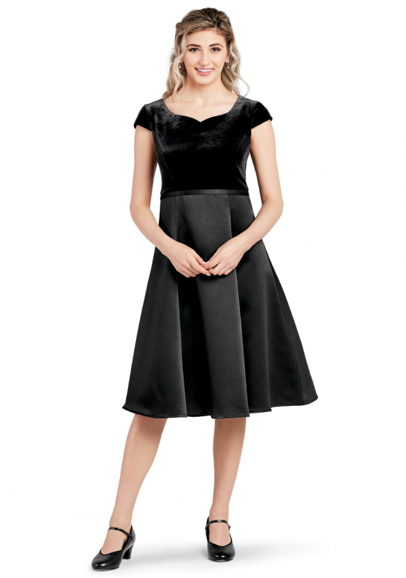 Velvet and Satin Callie Dress for Choirs and Orchestras