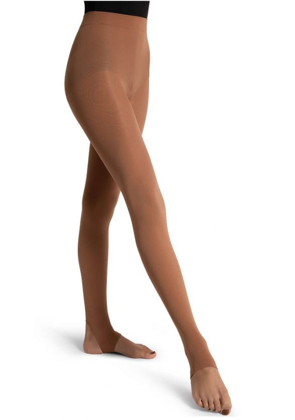 Capezio Ultra Soft Self Knit Waistband Stirrup Tights