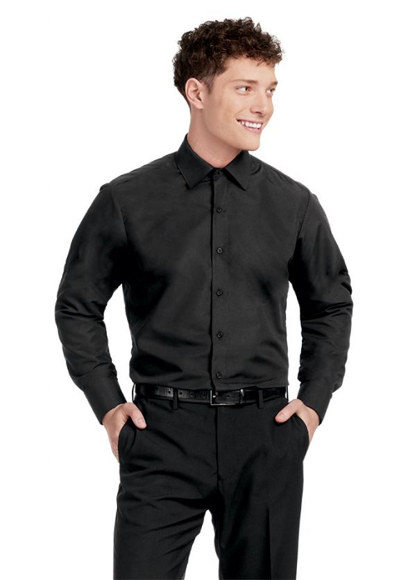 Microfiber Dress Shirt - Black