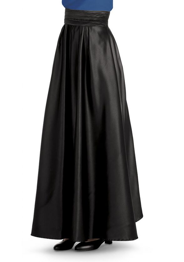 Satin Cummerbund Skirt