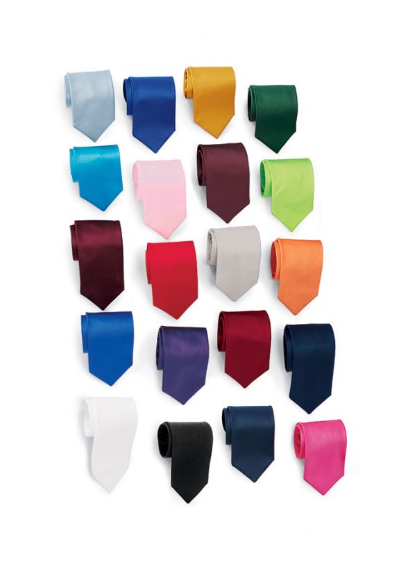 Regular Cinch Satin Necktie in All Colors