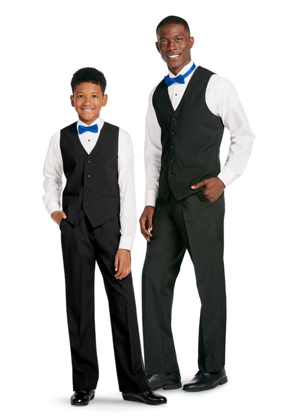 Adult and Youth Vest Package with Cavalier Dress Pants and Bow Tie