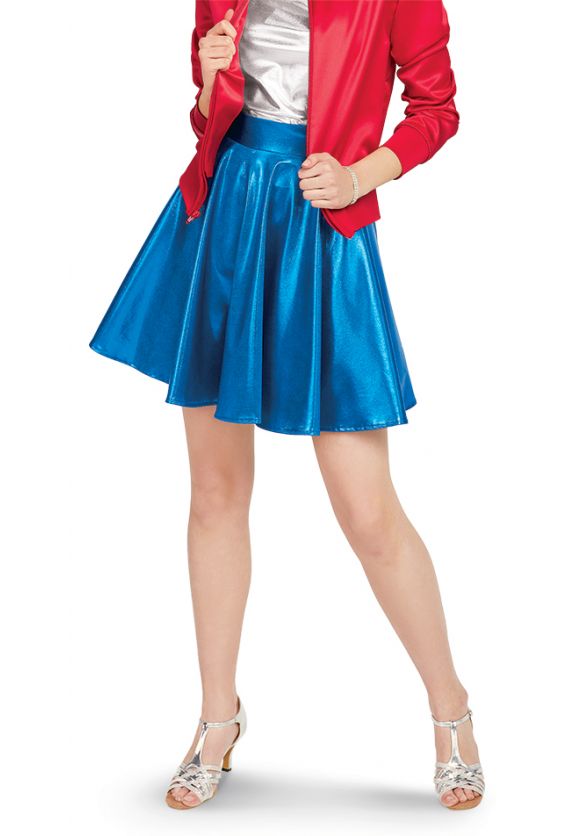 Youth Hydra Skater Skirt in Chrome Lycra