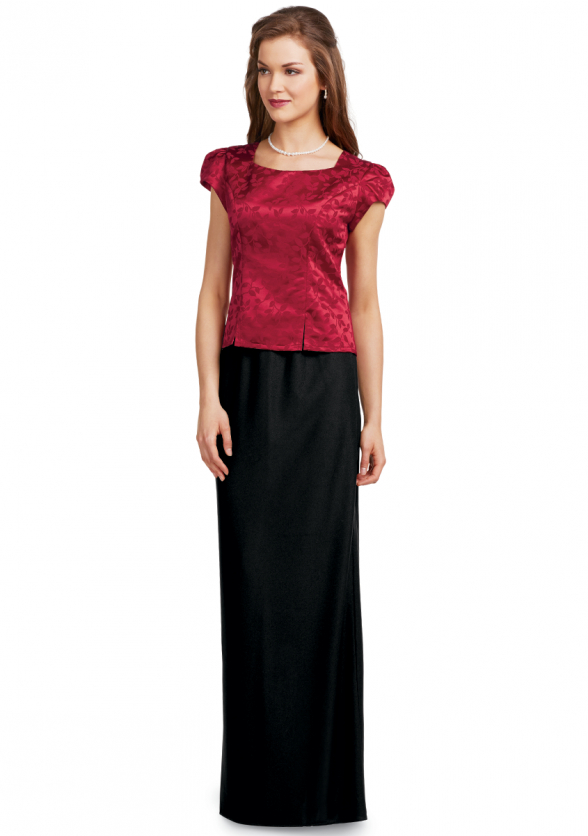 Crepe Pull-On Skirt