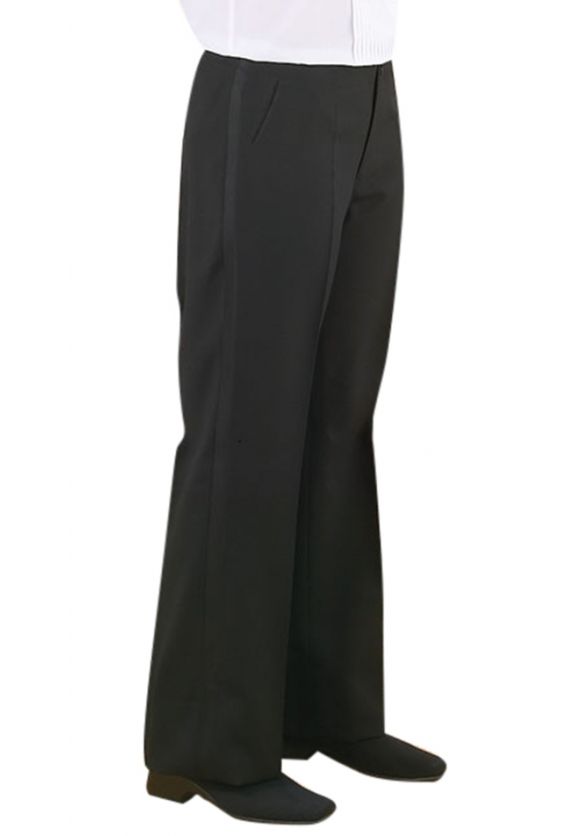 Ladies Flat Front Tuxedo Pants