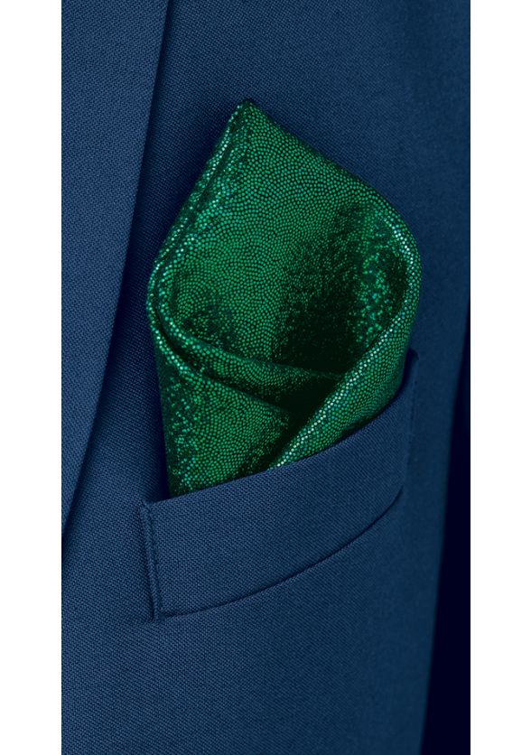 Flash Lycra Pocket Square - Green/Black