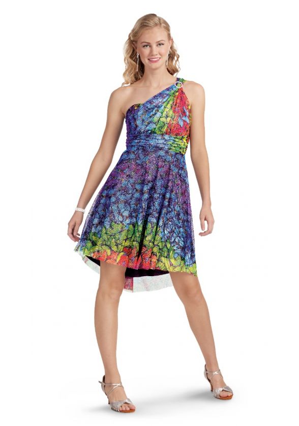 One Shoulder Butterflies I Dress