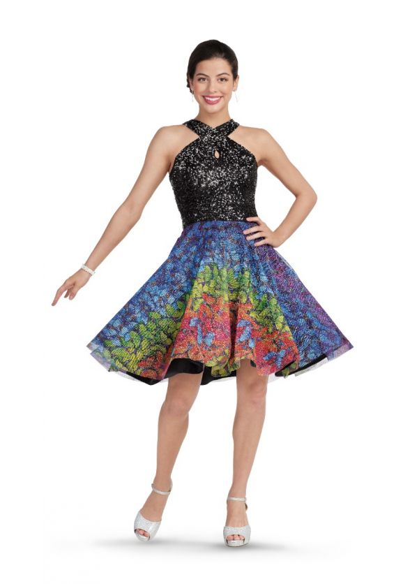 Criss Cross Butterflies II Ladies Show Choir Dress