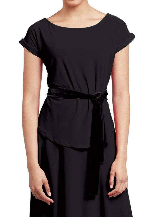 Velvet Sash in Black
