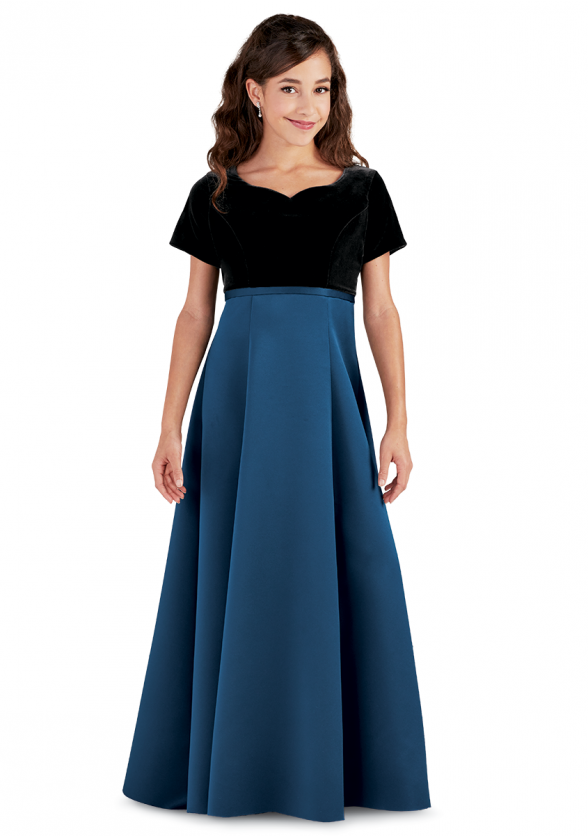 Short Sleeve Youth Gavotta Concert Dress
