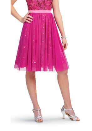 Mesh Wrap Skirt