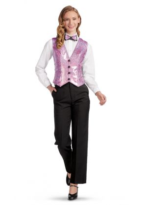 Ladies' Galaxy Lycra Show Choir Vest - Lilac