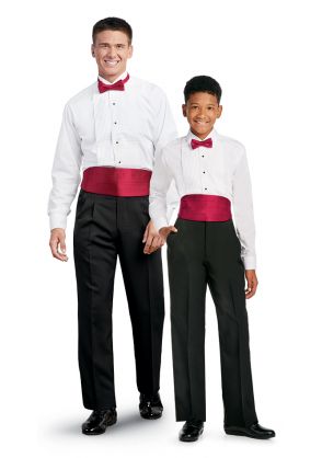 Adult and Youth Formal Package with Cavalier Pants, Bow Tie, and Cummerbund 