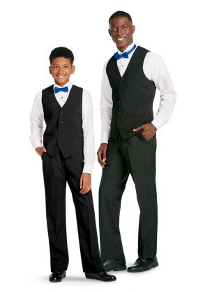 Adult and Youth Vest Package with Cavalier Dress Pants and Bow Tie