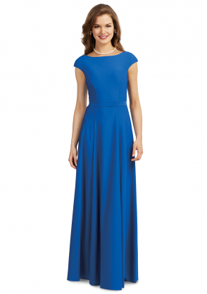 Crepe Kolby Dress with Cap Sleeves