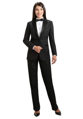 LADIES' FULL TUXEDO ENSEMBLE WITH BOW TIE & CUMMBERBUND