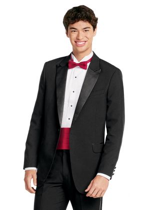 Modern Style Peak Lapel Tuxedo Coat