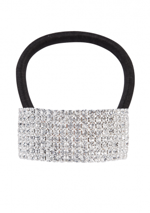 Rhinestone Ponytail Holder for Formal Occasions
