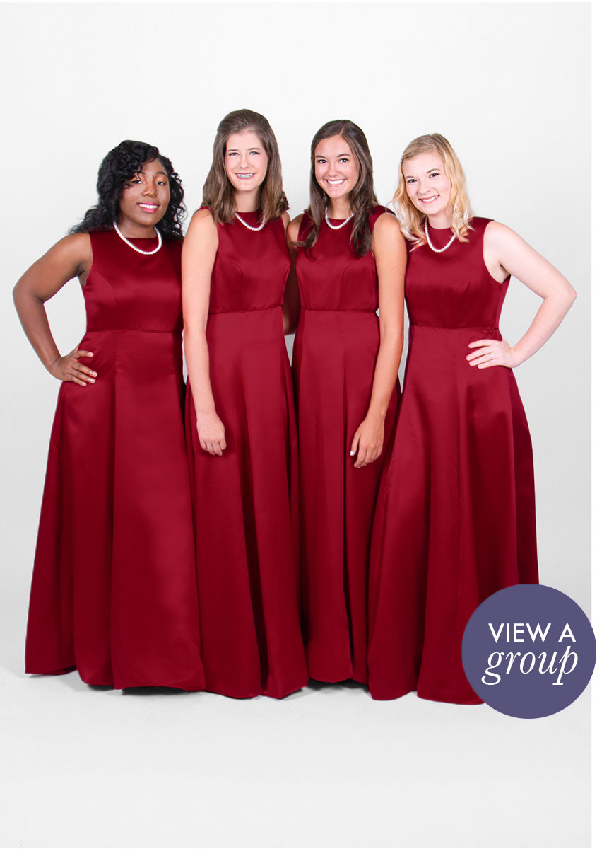 group of girls wearing Ashton Concert Choir dress