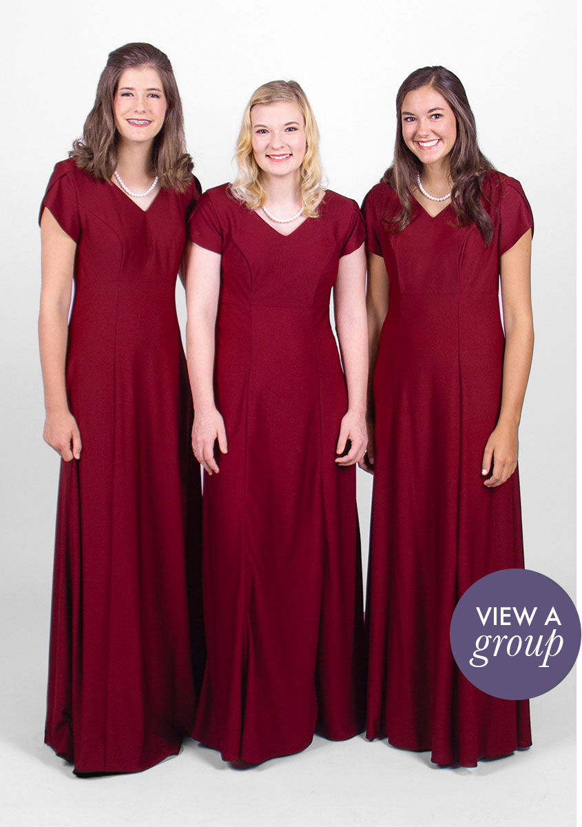 group of girls wearing Georgia Concert Choir dress