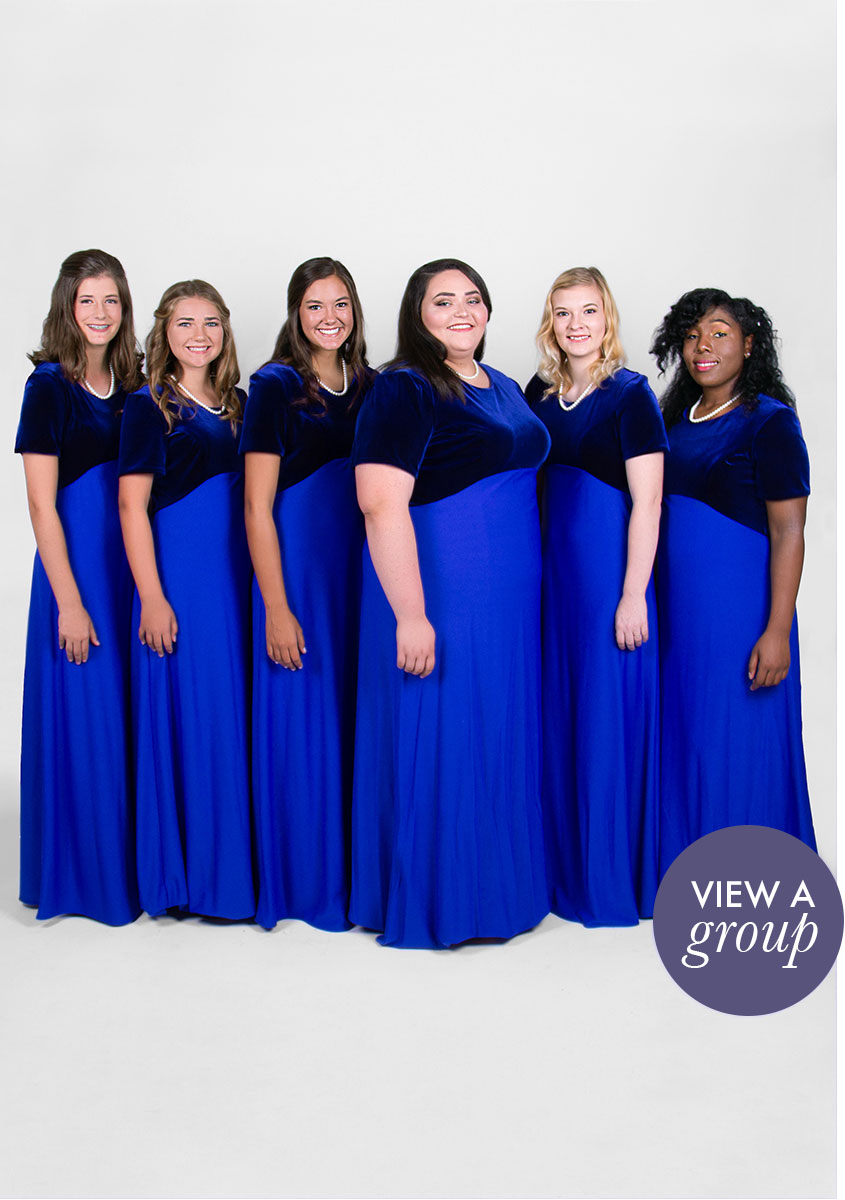 group of girls wearing Oratorio Concert Choir dress
