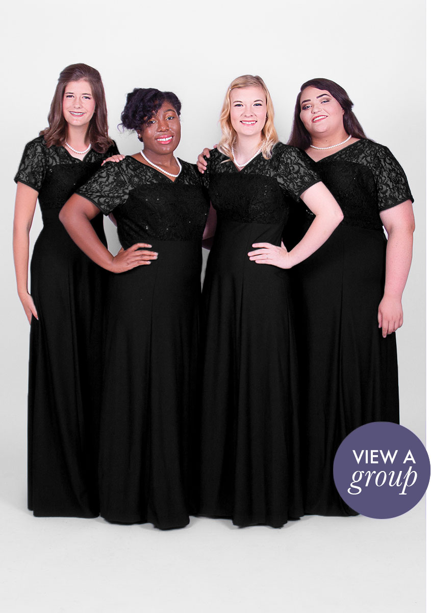 group of girls wearing Venice Concert Choir dress